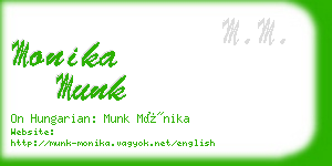 monika munk business card